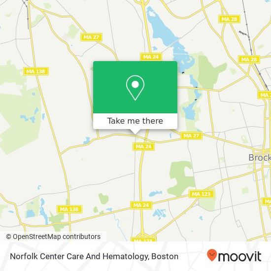 Norfolk Center Care And Hematology map