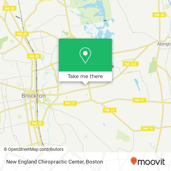 New England Chiropractic Center map