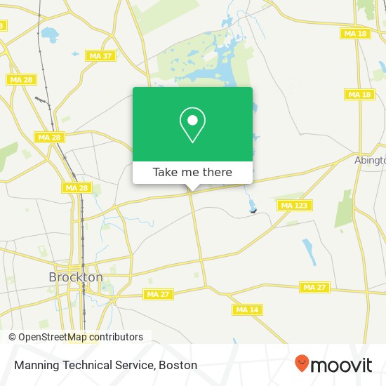 Manning Technical Service map