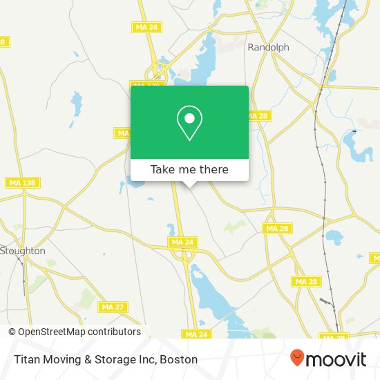 Titan Moving & Storage Inc map