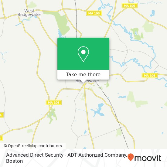 Advanced Direct Security - ADT Authorized Company map