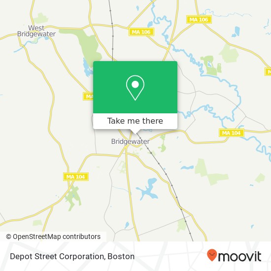 Depot Street Corporation map
