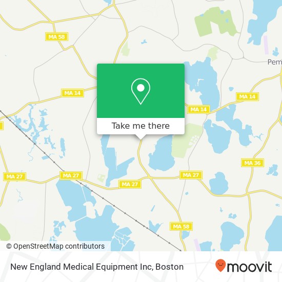 Mapa de New England Medical Equipment Inc