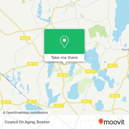 Mapa de Council On Aging