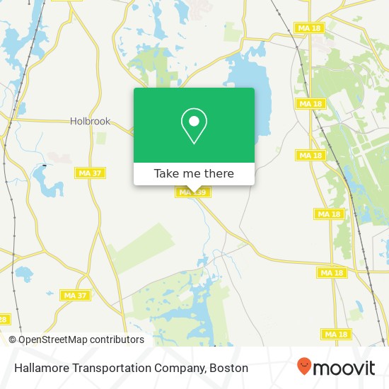 Hallamore Transportation Company map