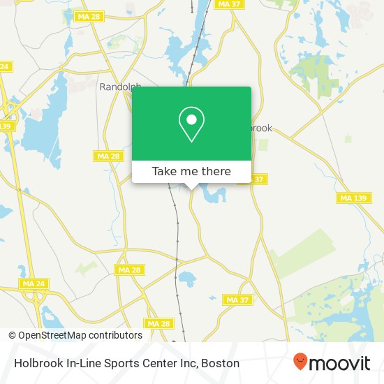 Mapa de Holbrook In-Line Sports Center Inc