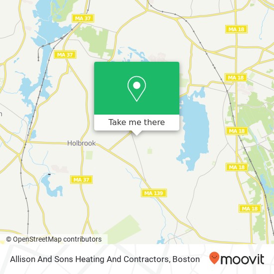 Allison And Sons Heating And Contractors map