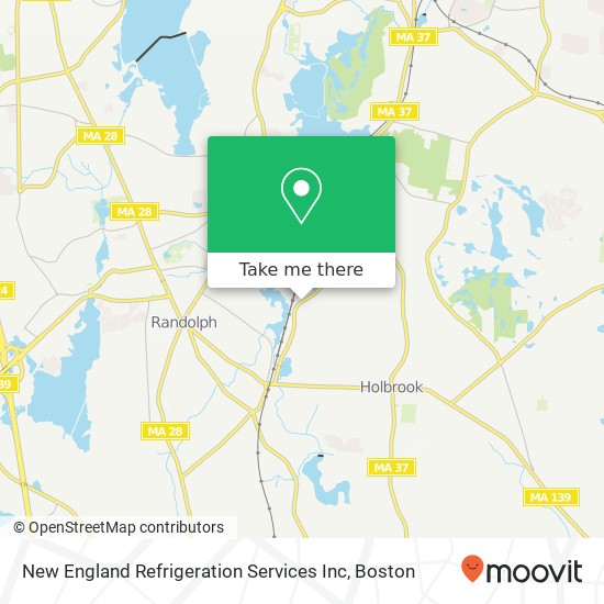New England Refrigeration Services Inc map