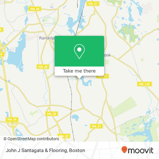 Mapa de John J Santagata & Flooring