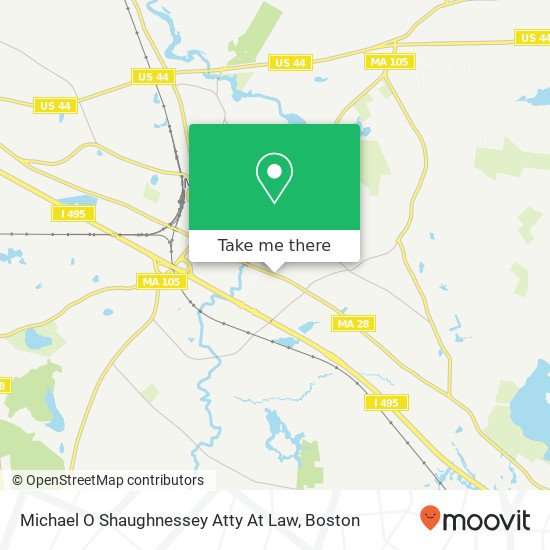 Mapa de Michael O Shaughnessey Atty At Law
