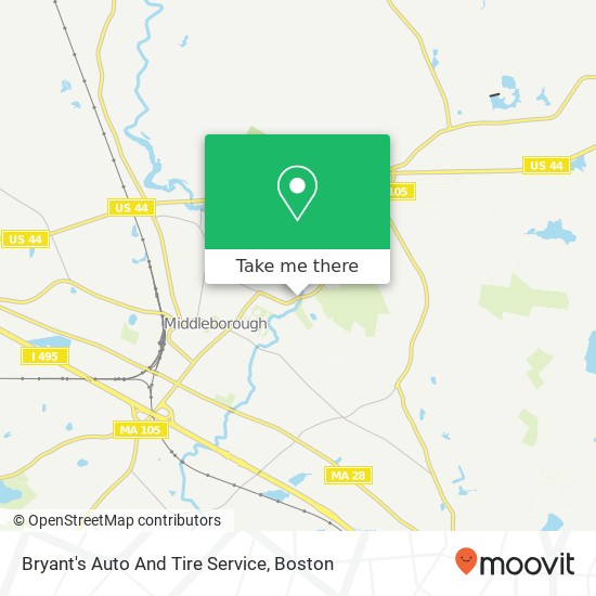 Bryant's Auto And Tire Service map