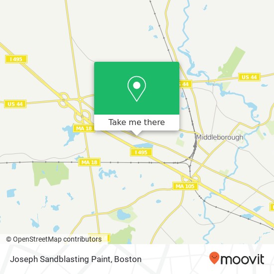 Joseph Sandblasting Paint map