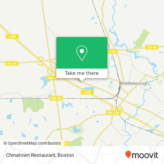 Mapa de Chinatown Restaurant