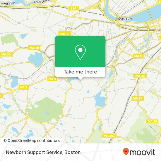 Mapa de Newborn Support Service