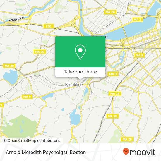 Arnold Meredith Psycholgst map