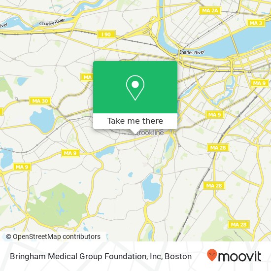 Mapa de Bringham Medical Group Foundation, Inc