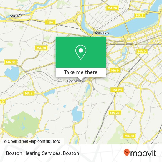 Mapa de Boston Hearing Services