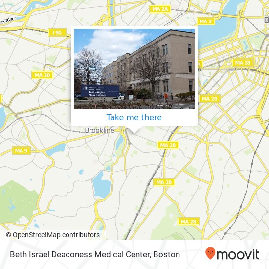 Beth Israel Deaconess Medical Center map