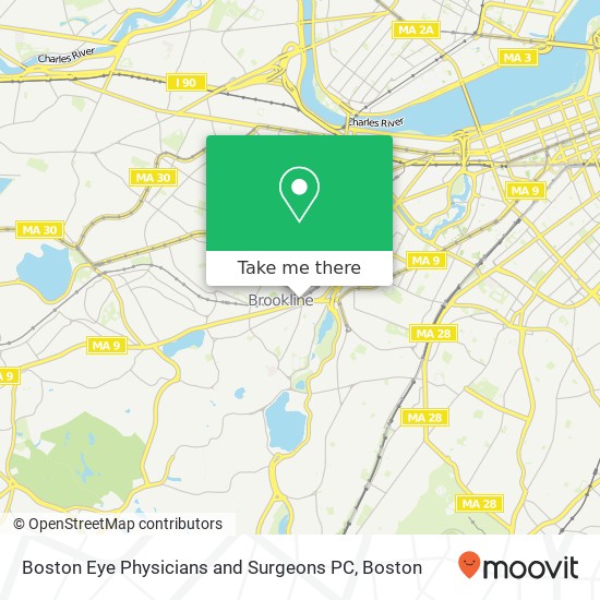 Mapa de Boston Eye Physicians and Surgeons PC