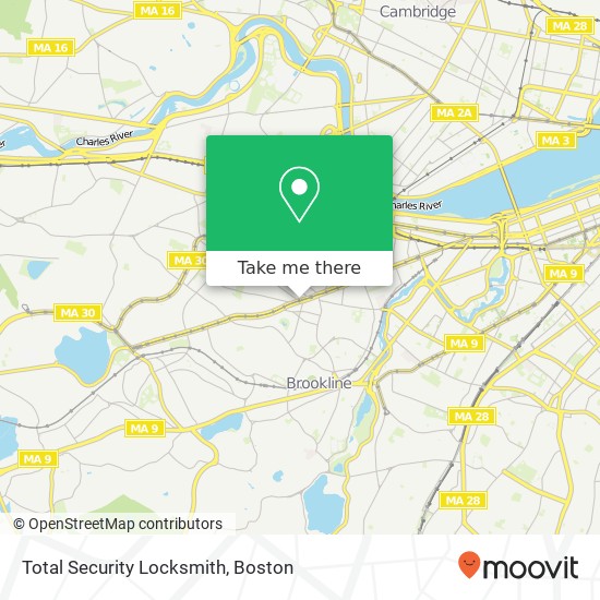 Mapa de Total Security Locksmith