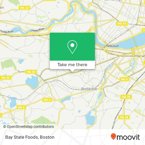 Bay State Foods map