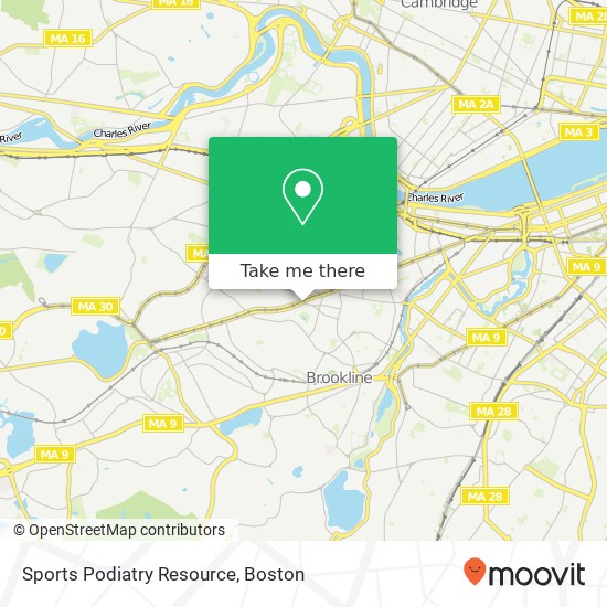 Sports Podiatry Resource map