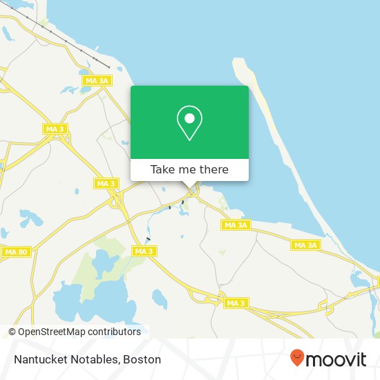 Nantucket Notables map