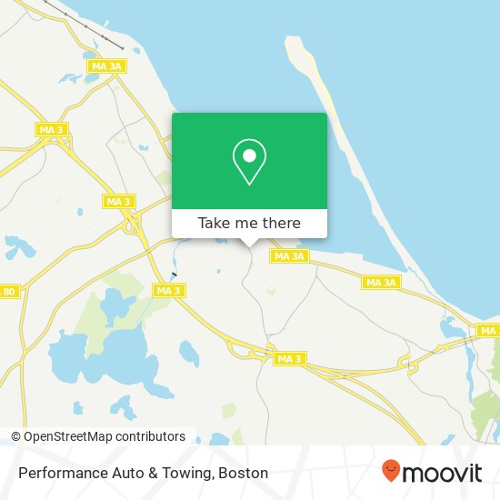 Performance Auto & Towing map