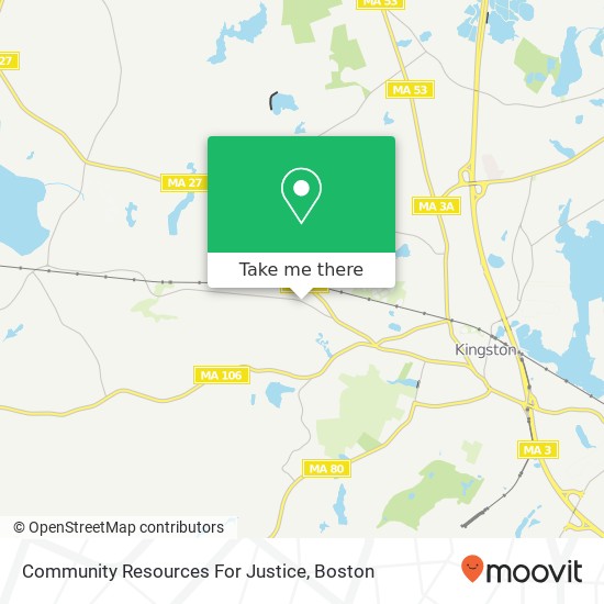 Mapa de Community Resources For Justice