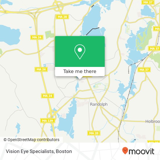 Mapa de Vision Eye Specialists