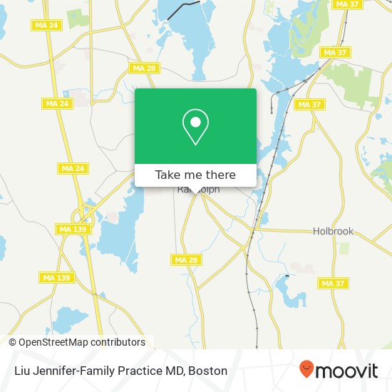 Mapa de Liu Jennifer-Family Practice MD