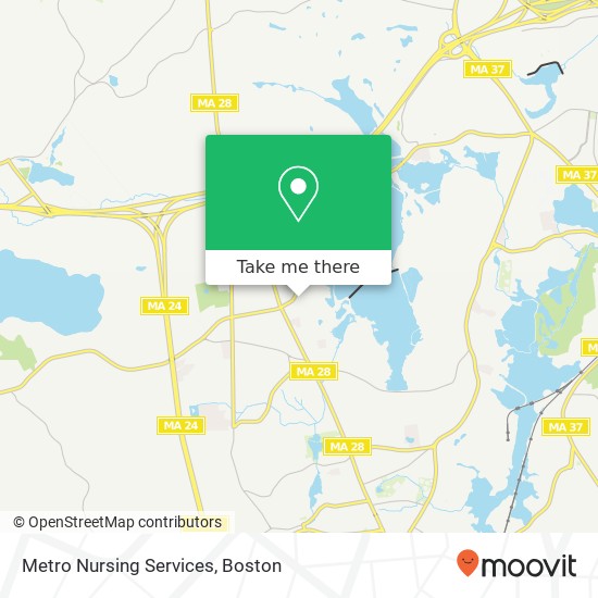 Metro Nursing Services map