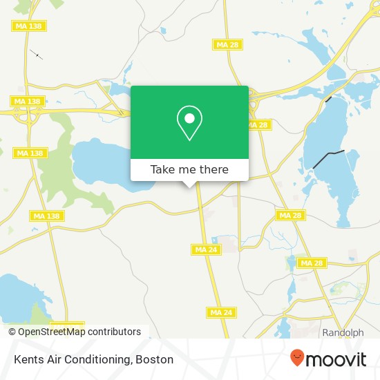 Kents Air Conditioning map