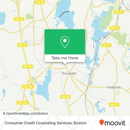 Mapa de Consumer Credit Counseling Services