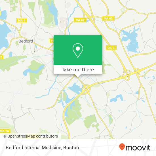 Bedford Internal Medicine map