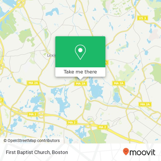 Mapa de First Baptist Church