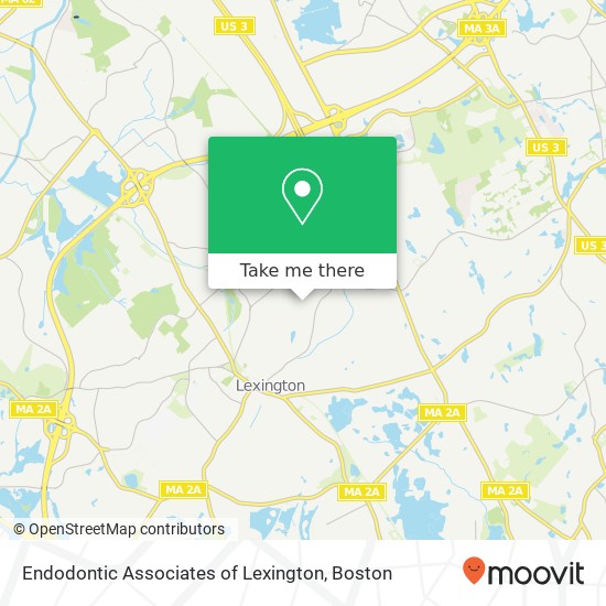 Endodontic Associates of Lexington map