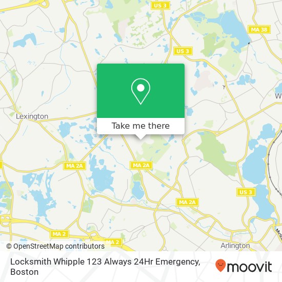 Locksmith Whipple 123 Always 24Hr Emergency map