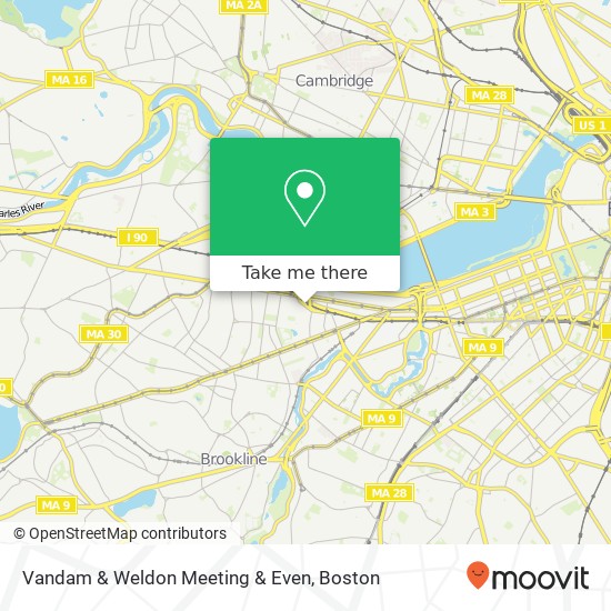 Mapa de Vandam & Weldon Meeting & Even