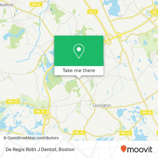 De Regis Robt J Dentist map