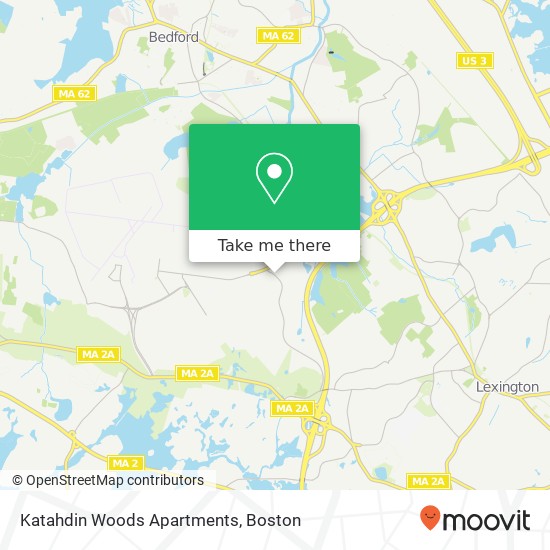Mapa de Katahdin Woods Apartments