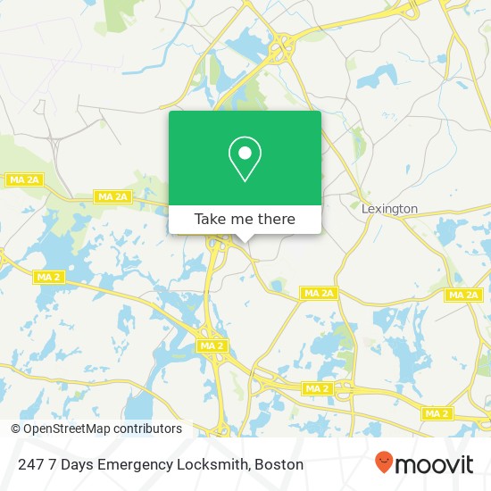 Mapa de 247 7 Days Emergency Locksmith