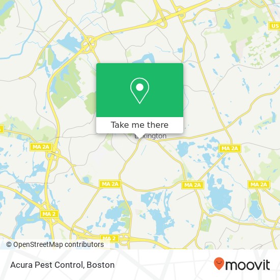 Mapa de Acura Pest Control