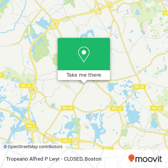 Tropeano Alfred P Lwyr - CLOSED map