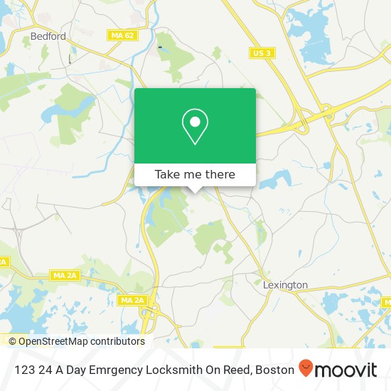 123 24 A Day Emrgency Locksmith On Reed map