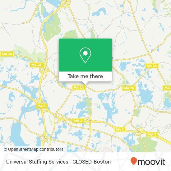 Mapa de Universal Staffing Services - CLOSED