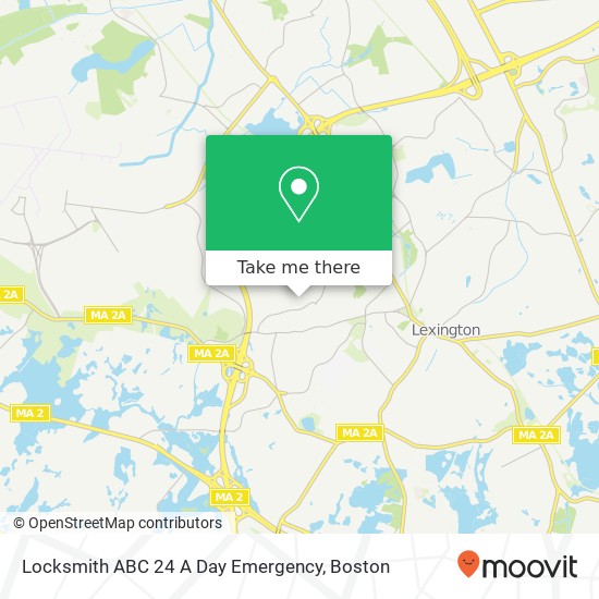 Locksmith ABC 24 A Day Emergency map