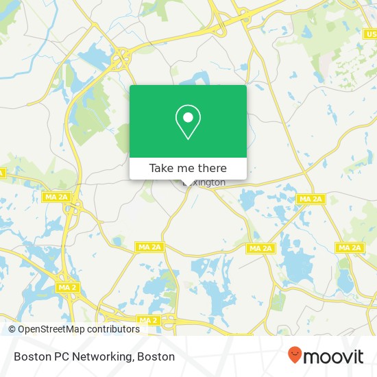 Mapa de Boston PC Networking