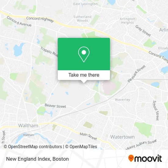 New England Index map