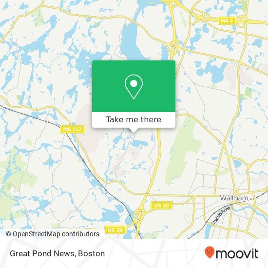 Mapa de Great Pond News